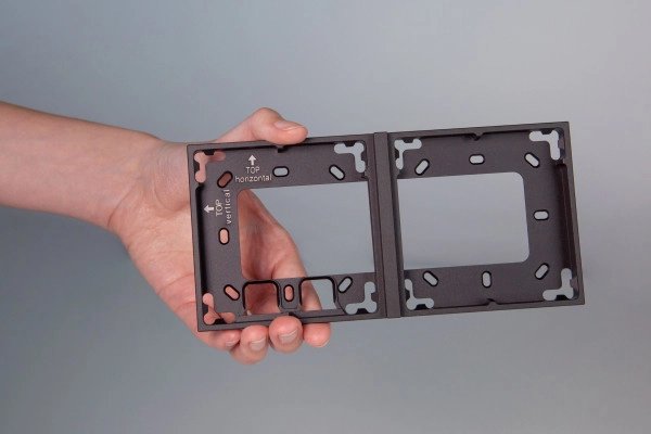 Montagerahmen 2-fach Anthrazit – Bild 3