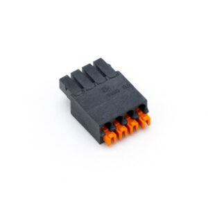 Push-Steckklemme Schwarz 4fach