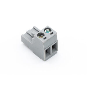 Schraub-Steckklemme Grau 2fach